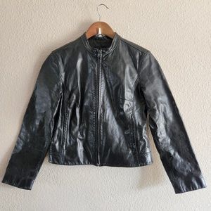 Vintage The Limited Leather Moto jacket | size medium